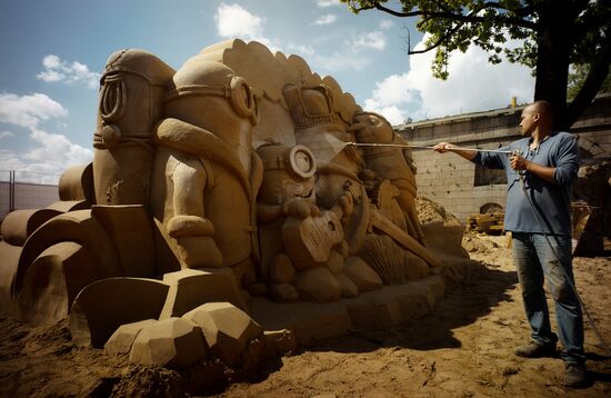 Festival of Sand Sculptures in St. Petersburg