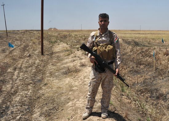 Finding and removing mines planted by ISIS in Iraq’s Kirkuk province