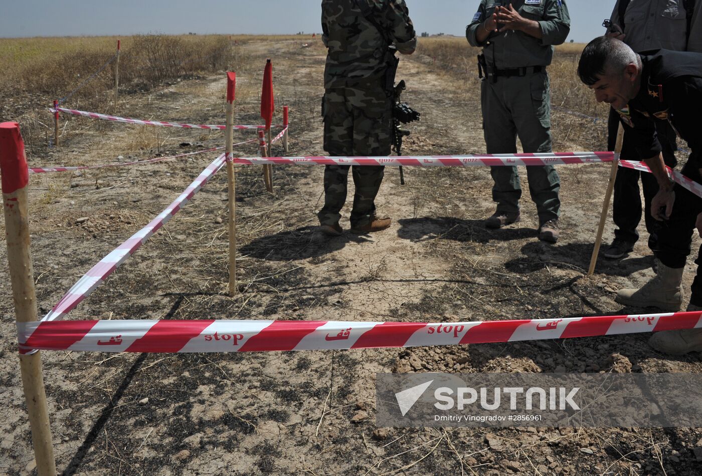 Finding and removing mines planted by ISIS in Iraq’s Kirkuk province