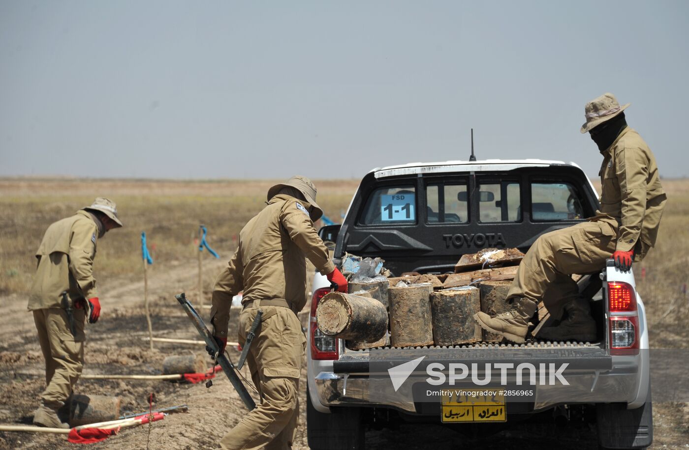 Finding and removing mines planted by ISIS in Iraq’s Kirkuk province