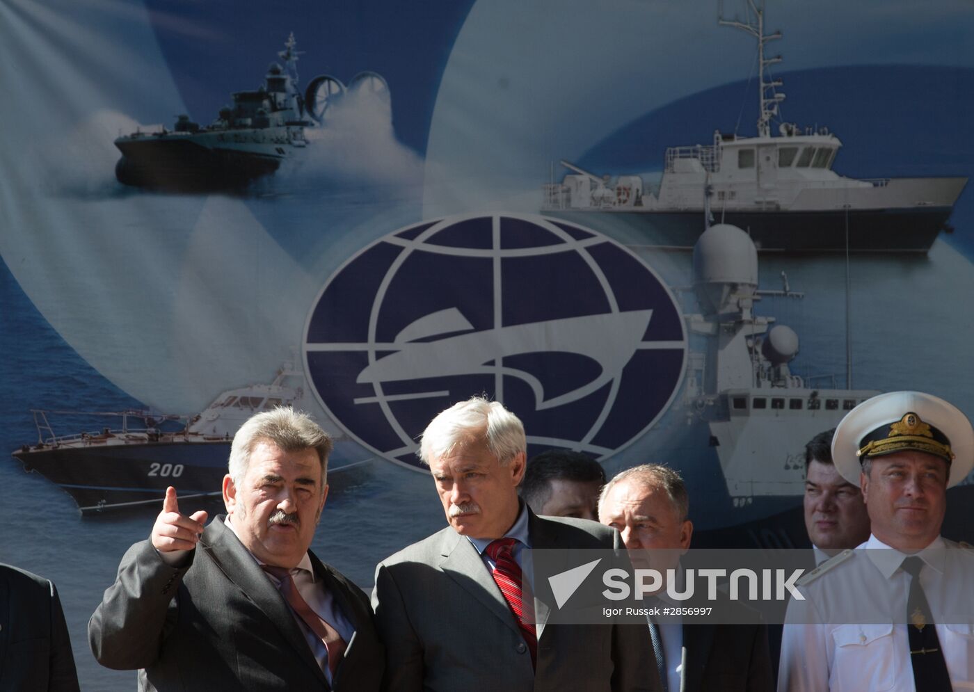 The Nadezhny coast guard vessel floated out in St. Petersburg