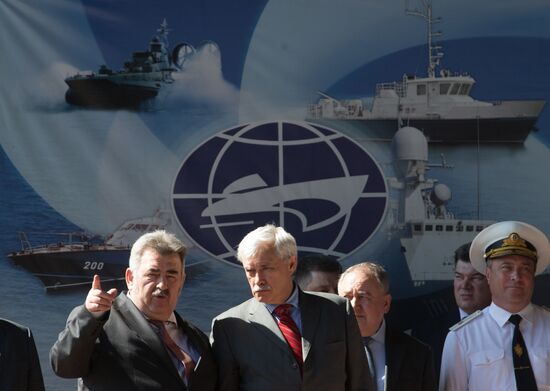 The Nadezhny coast guard vessel floated out in St. Petersburg