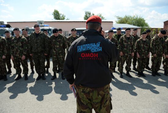 Black beret test in Yekaterinburg