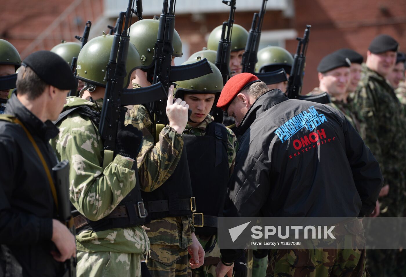 Black beret test in Yekaterinburg