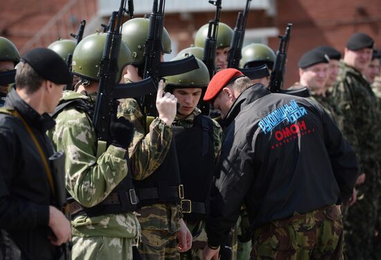 Black beret test in Yekaterinburg