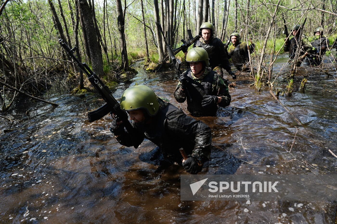 Black beret test in Yekaterinburg