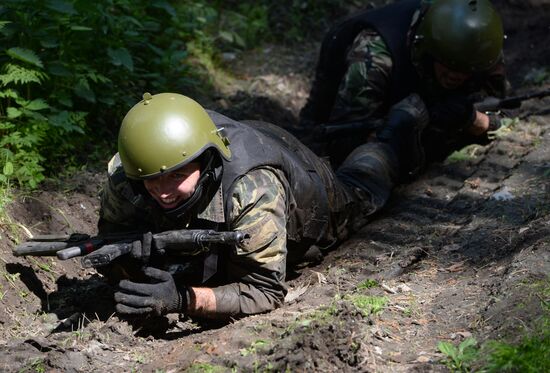 Black beret test in Yekaterinburg