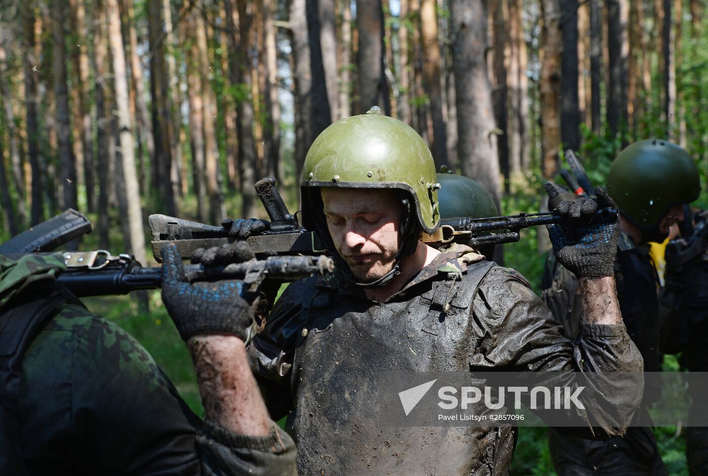 Black beret test in Yekaterinburg