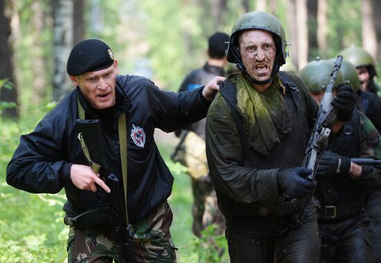 Black beret test in Yekaterinburg