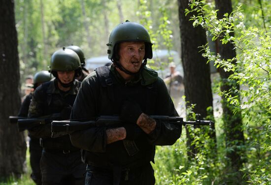 Black beret test in Yekaterinburg