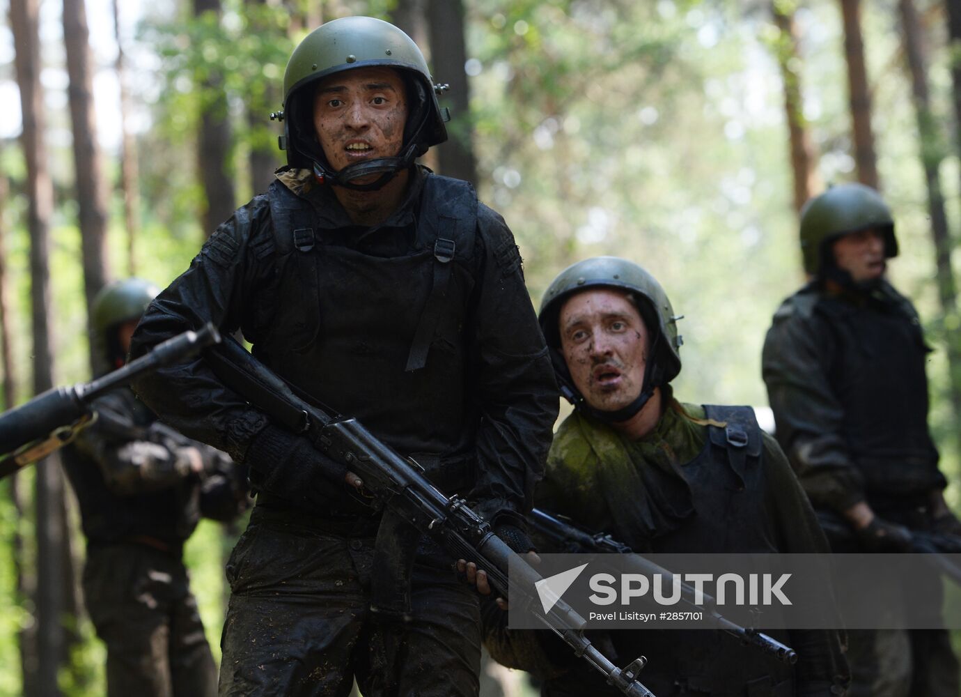 Black beret test in Yekaterinburg