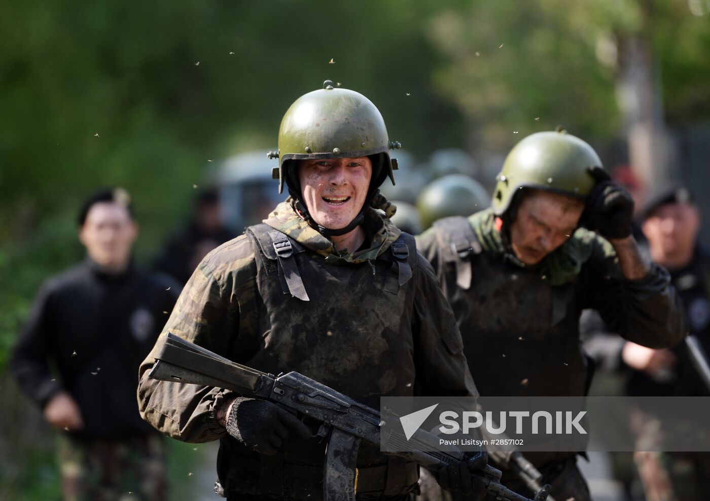 Black beret test in Yekaterinburg