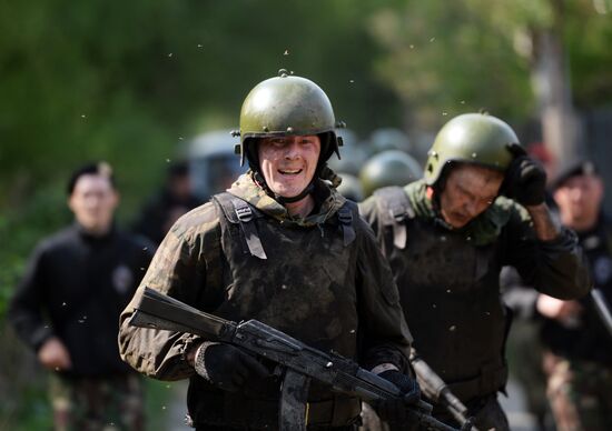 Black beret test in Yekaterinburg