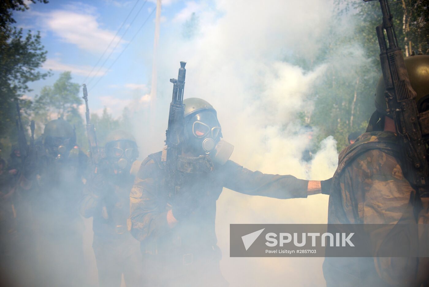 Black beret test in Yekaterinburg
