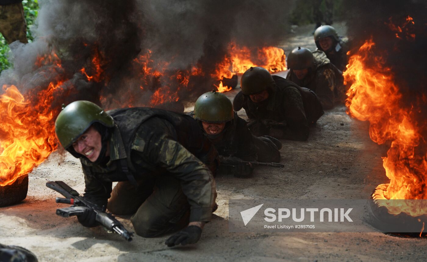 Black beret test in Yekaterinburg