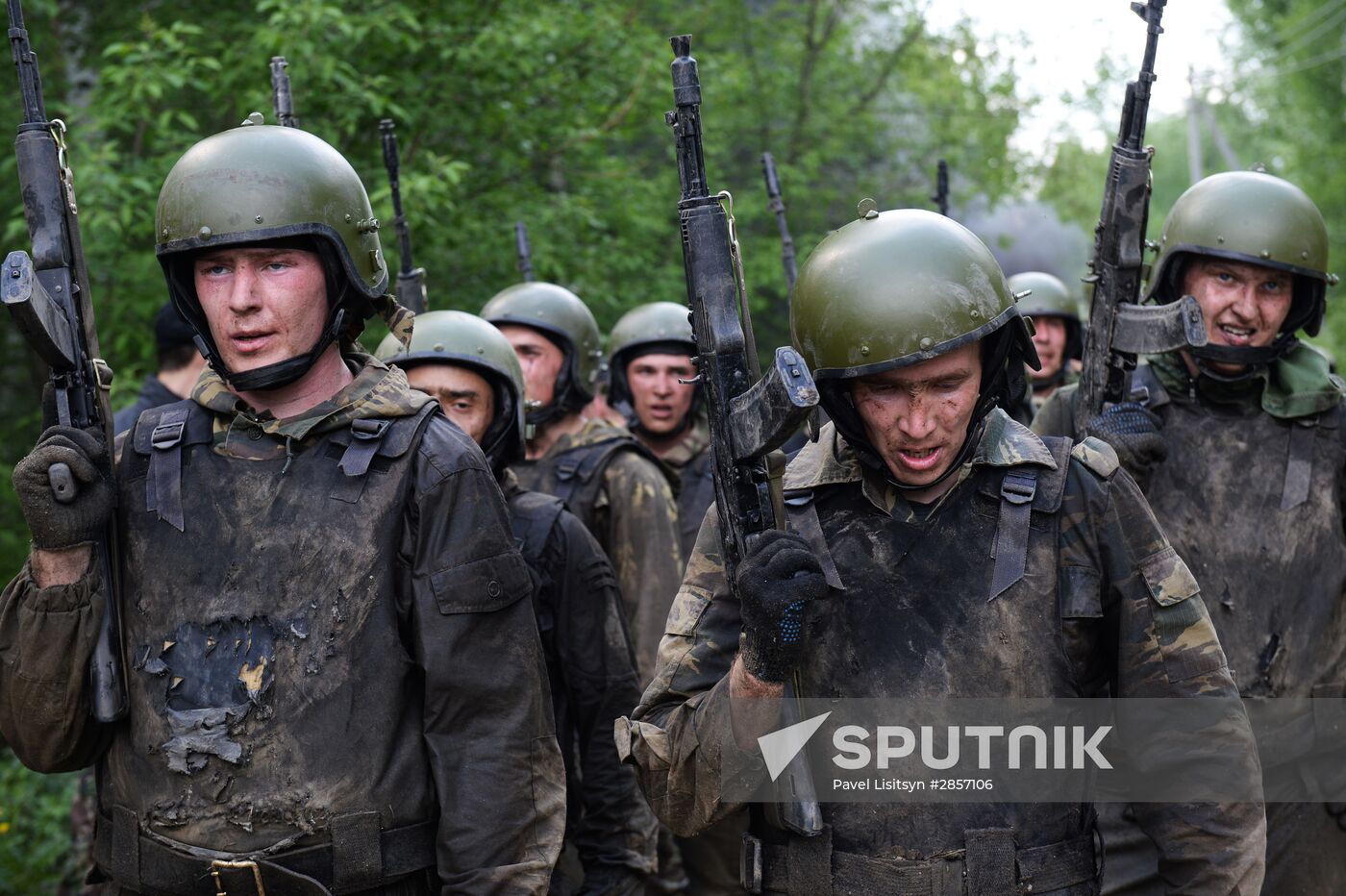 Black beret test in Yekaterinburg
