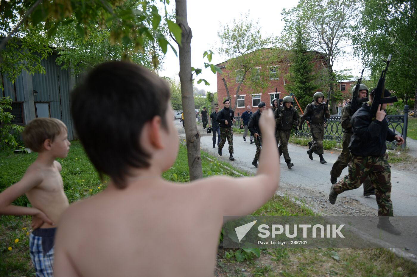 Black beret test in Yekaterinburg