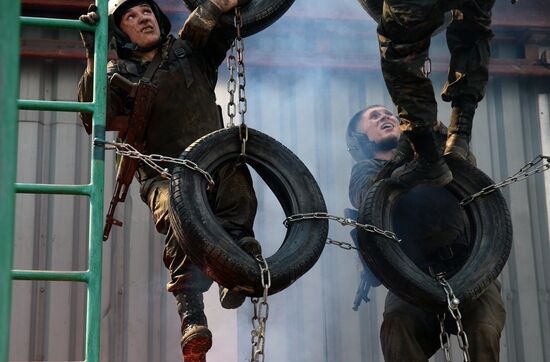 Black beret test in Yekaterinburg