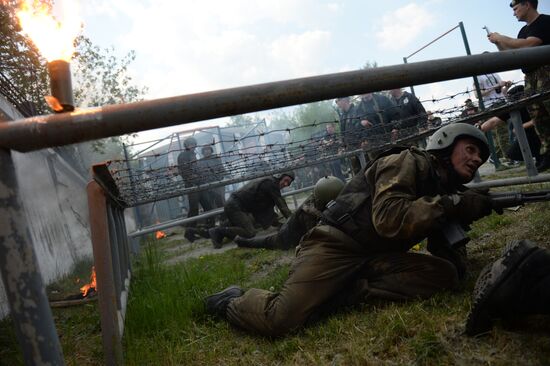 Black beret test in Yekaterinburg
