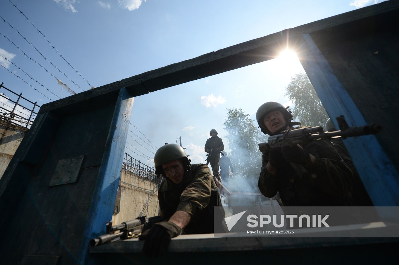 Black beret test in Yekaterinburg