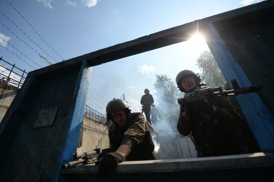 Black beret test in Yekaterinburg