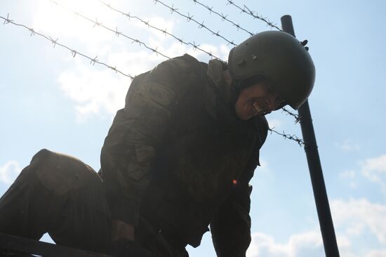 Black beret test in Yekaterinburg