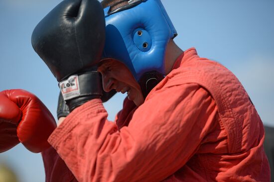 Black beret test in Yekaterinburg