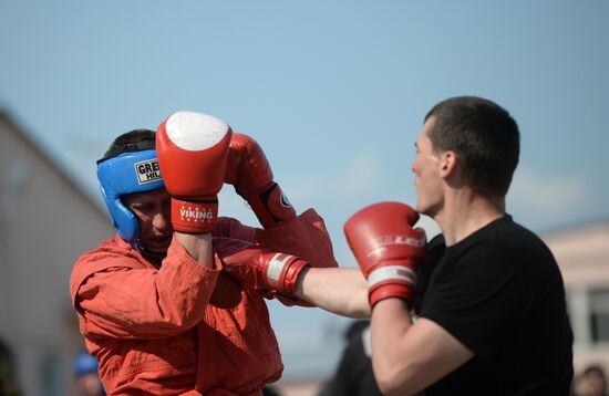 Black beret test in Yekaterinburg