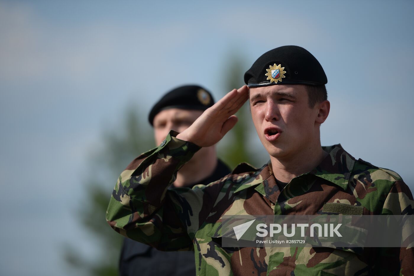Black beret test in Yekaterinburg