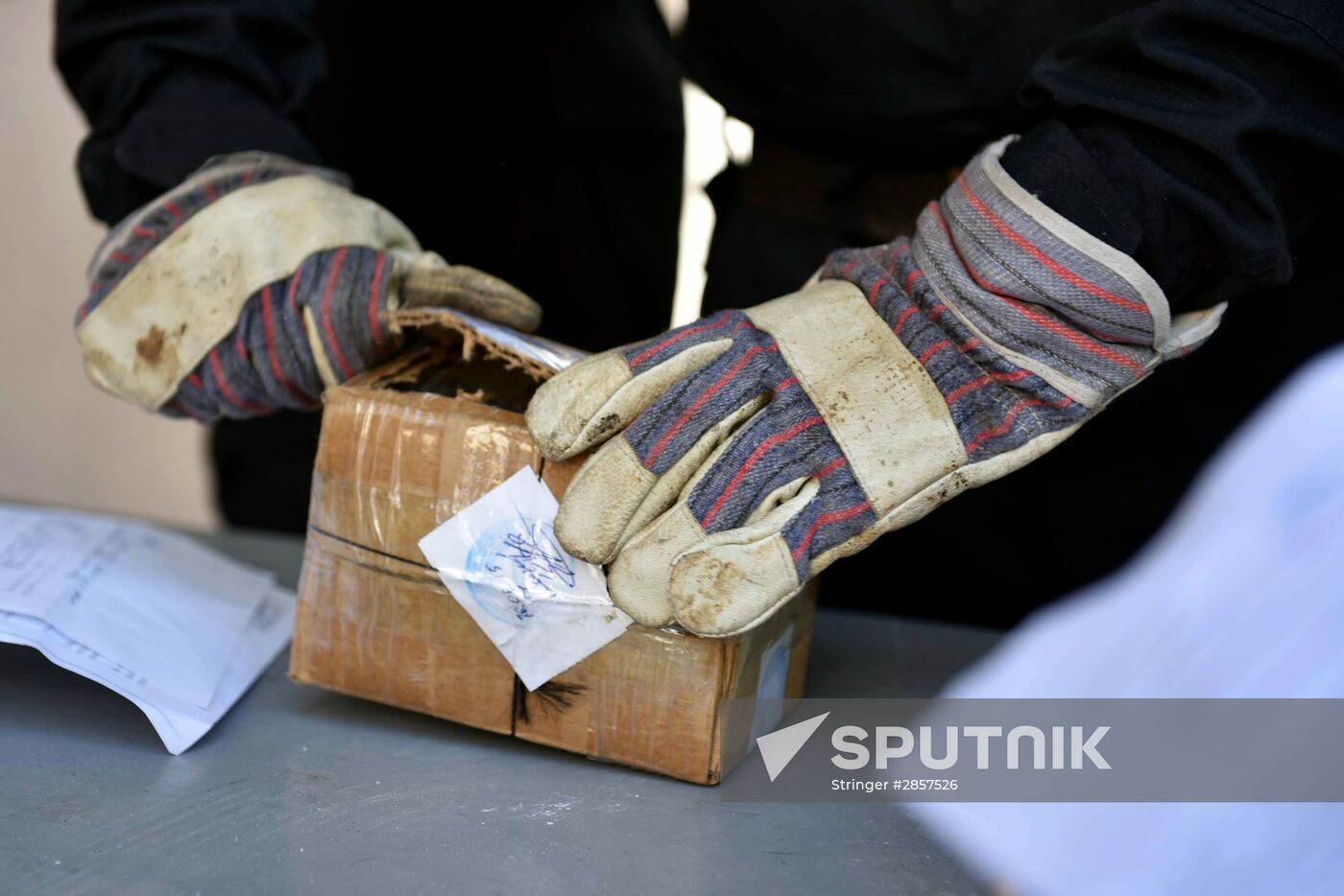 Burning of drugs at Tajikistan's drug control agency