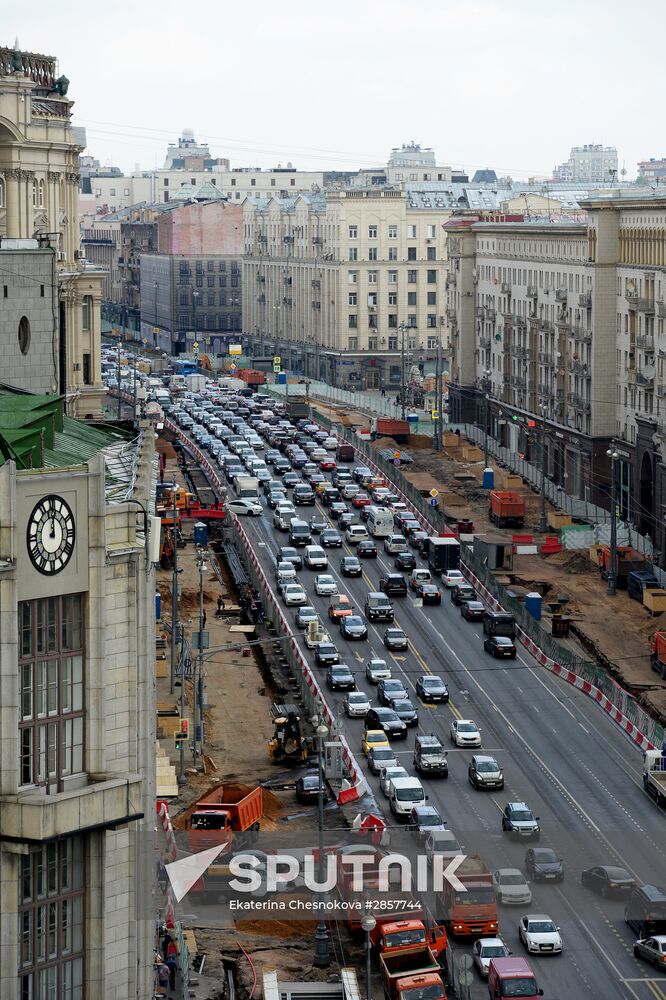 Large-scale reconstruction of Tverskaya Street in Moscow