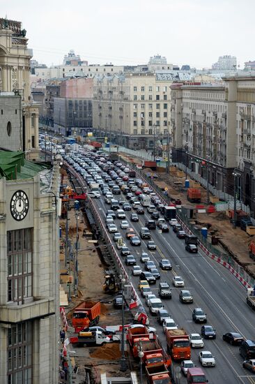 Large-scale reconstruction of Tverskaya Street in Moscow