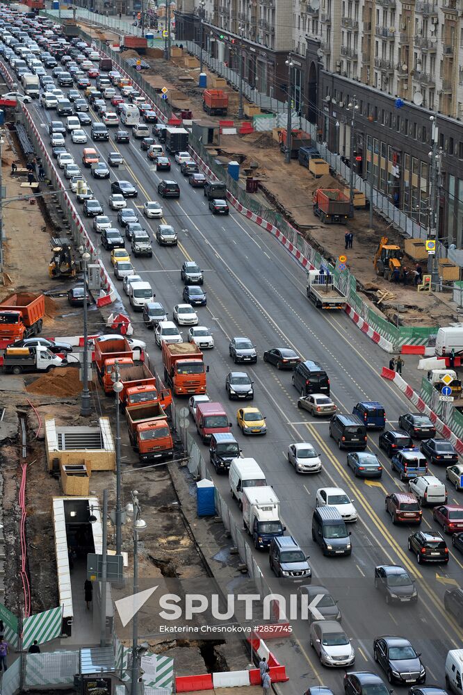 Large-scale reconstruction of Tverskaya Street in Moscow