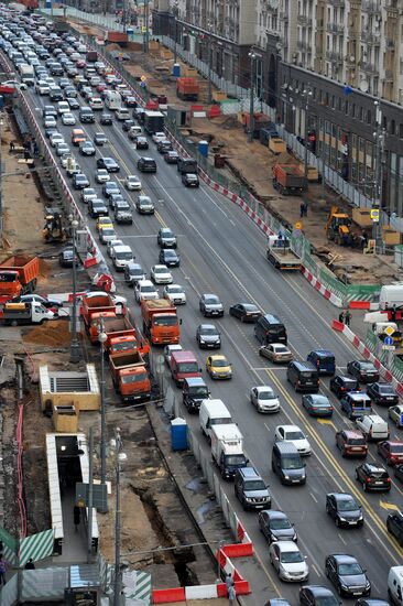 Large-scale reconstruction of Tverskaya Street in Moscow