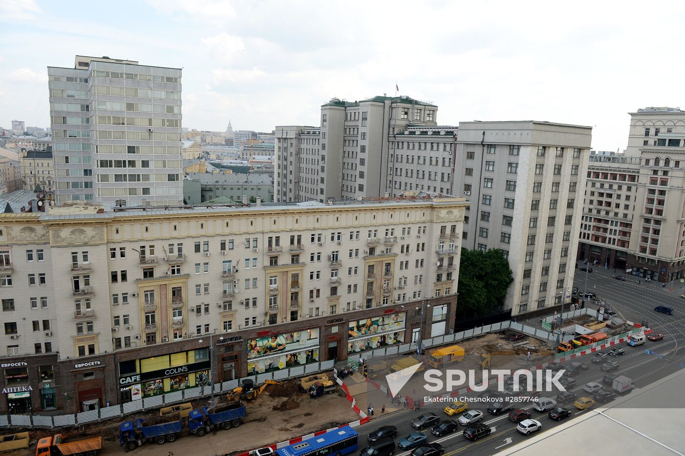 Large-scale reconstruction of Tverskaya Street in Moscow