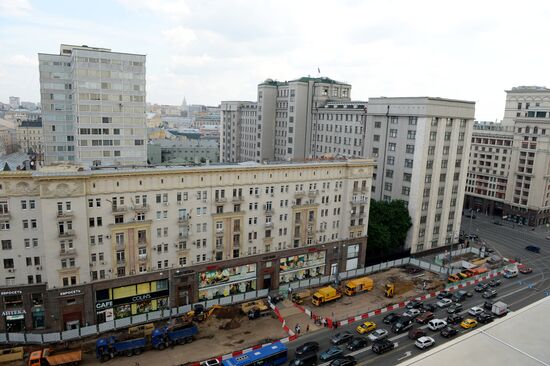 Large-scale reconstruction of Tverskaya Street in Moscow