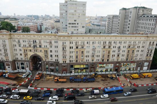 Large-scale reconstruction of Tverskaya Street in Moscow