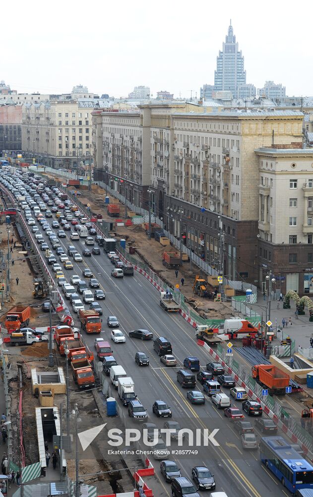 Large-scale reconstruction of Tverskaya Street in Moscow