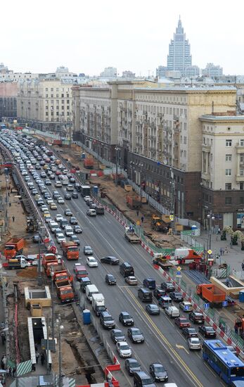 Large-scale reconstruction of Tverskaya Street in Moscow