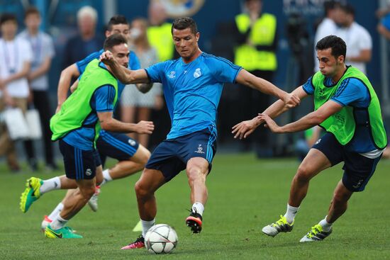 Football. Champions League. Real Madrid's training session