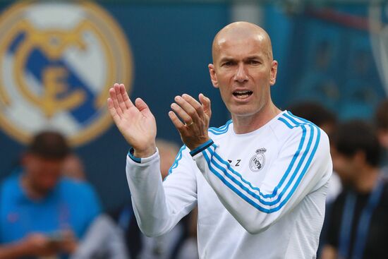 Football. Champions League. Real Madrid's training session