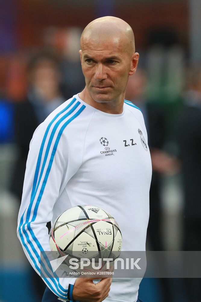 Football. Champions League. Real Madrid's training session