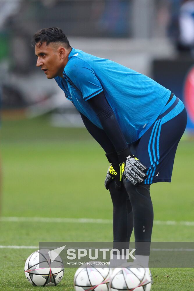 Football. Champions League. Real Madrid's training session