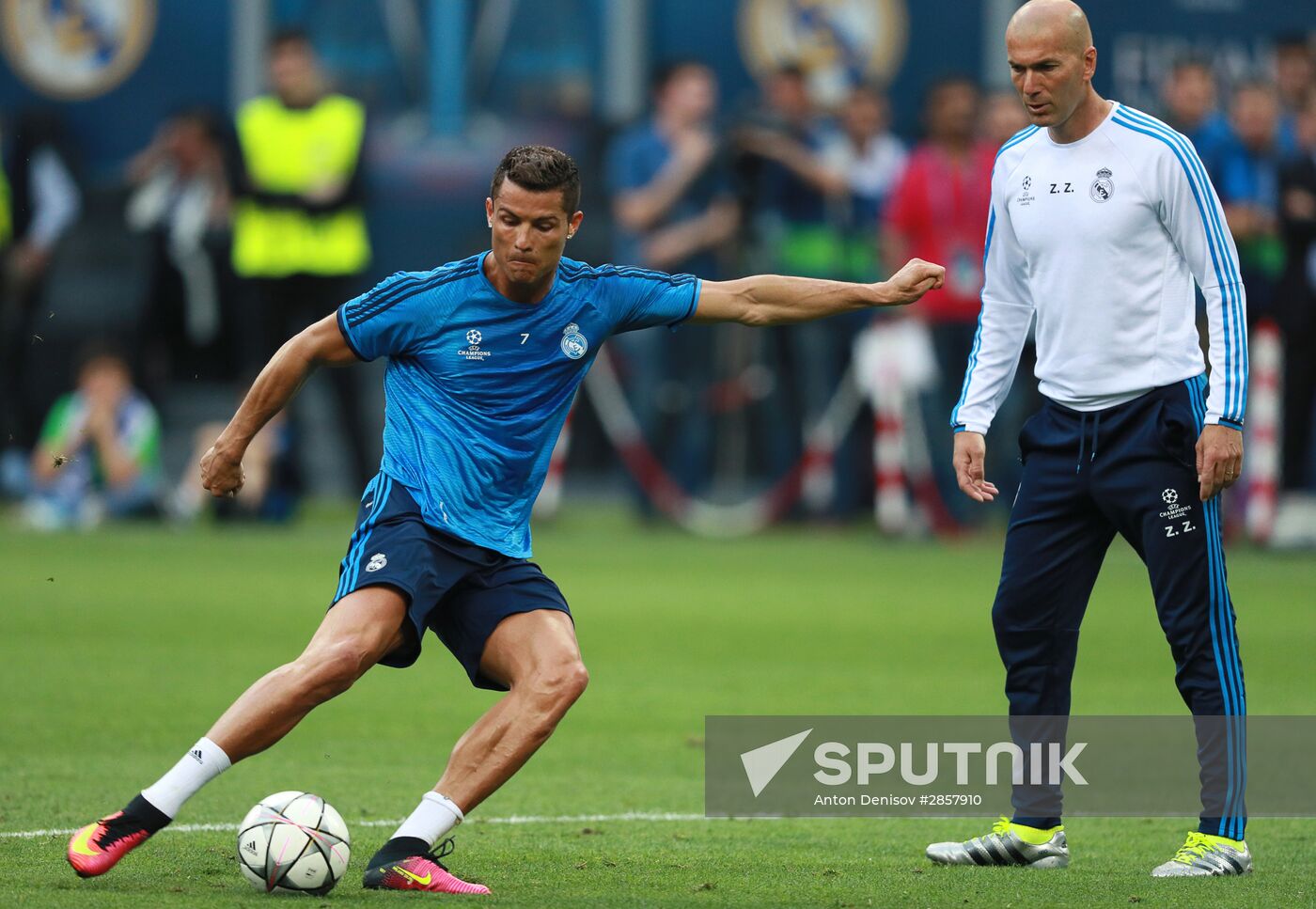 Football. Champions League. Real Madrid's training session