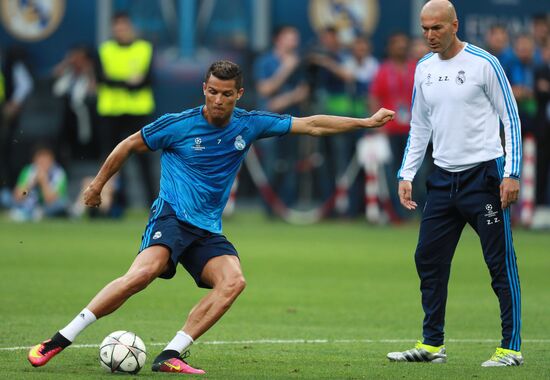 Football. Champions League. Real Madrid's training session