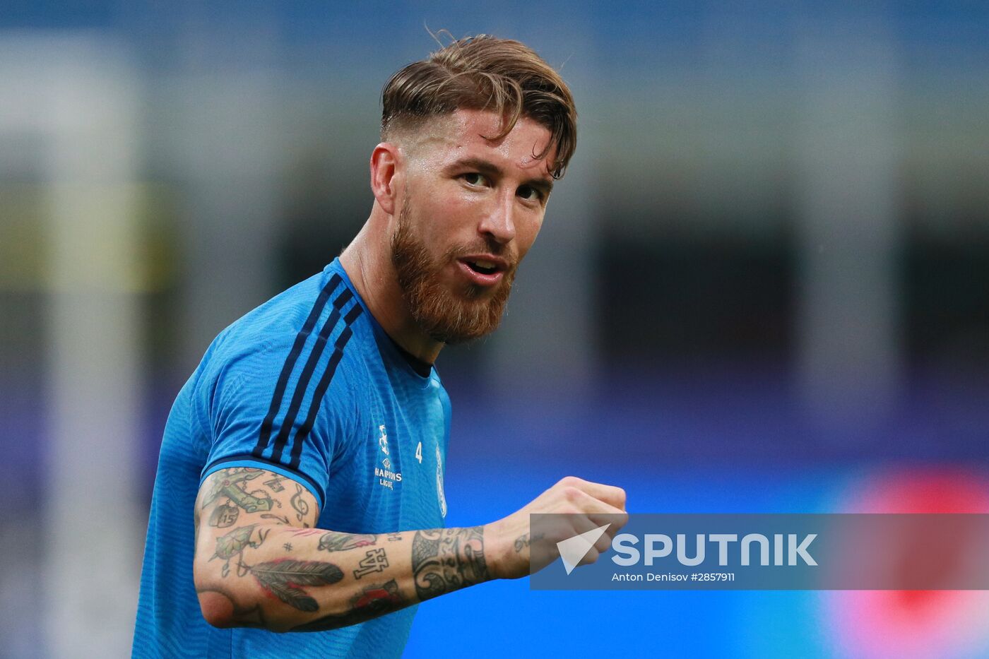 Football. Champions League. Real Madrid's training session