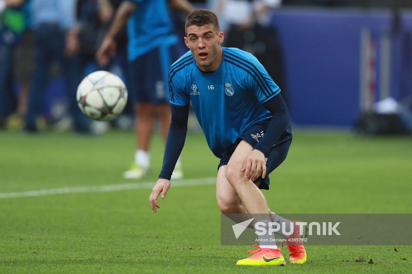 Football. Champions League. Real Madrid's training session