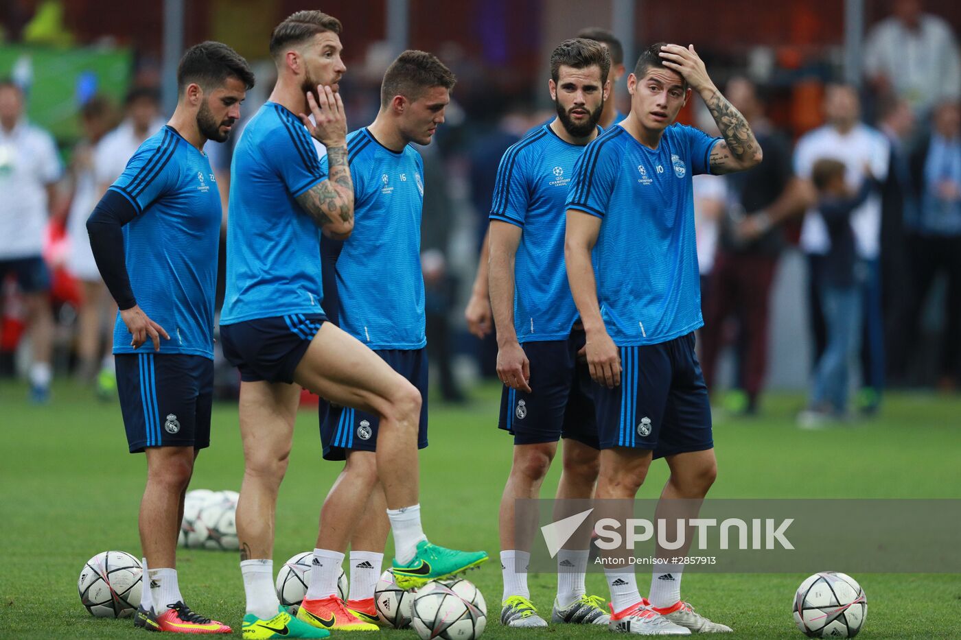 Football. Champions League. Real Madrid's training session