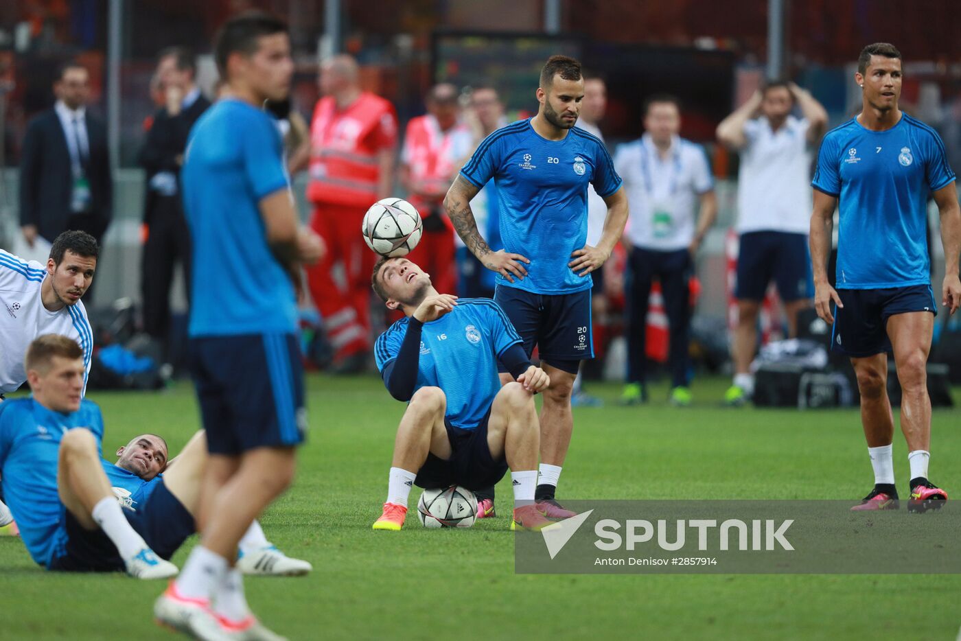 Football. Champions League. Real Madrid's training session