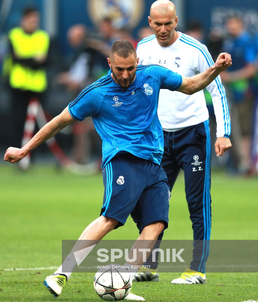 Football. Champions League. Real Madrid's training session